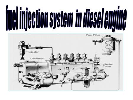 fuel injection system in diesel engine