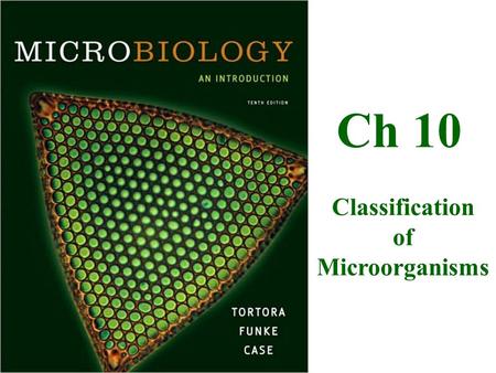 Ch 10 Classification of Microorganisms.