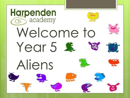 Welcome to Year 5 Aliens. Our Team  Jojo (Class Teacher)  Billie AT Monday to Friday  Tommy AT Monday to Friday  Catz – Teaching Science  Monday.