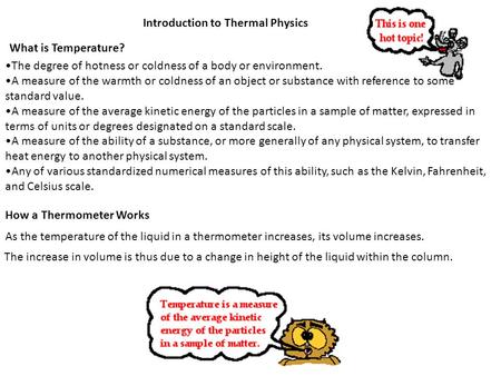 Introduction to Thermal Physics