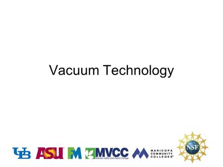 Vacuum Technology.