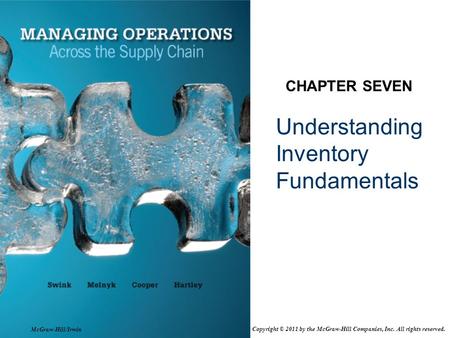 Understanding Inventory Fundamentals CHAPTER SEVEN McGraw-Hill/Irwin Copyright © 2011 by the McGraw-Hill Companies, Inc. All rights reserved.