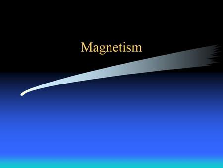 Magnetism.