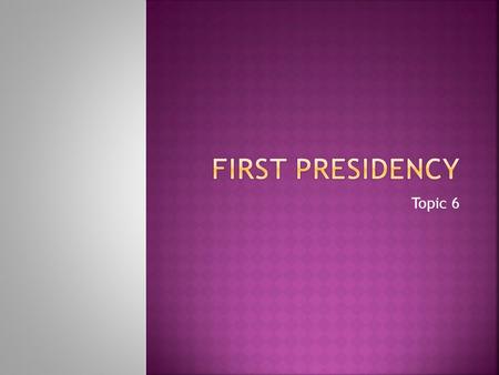 Topic 6.  Washington Bio Washington Bio  True patriot – preferred farming, allowed people to make him president.  Sworn in April 30, 1789  “The first.