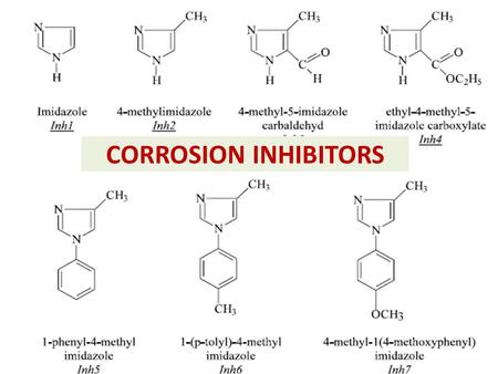 CORROSION INHIBITORS. Inhibitors (a)anodic inhibitors: phosphates silicate compounds (b)Cathodic inhibitors poly-phosphates Ca(HCO3)2 methylamino-phosphate.