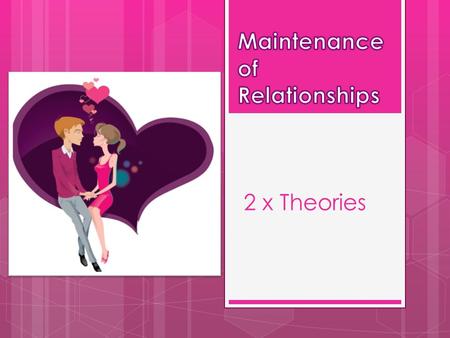 2 x Theories. Using what you learned on Reward/Need Satisfaction Theory from last lesson. Try and find two possible matches from Match.com. Be prepared.