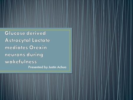 Presented by Justin Achua. Supporting Paper Orexin (Orx) also known as Hypocretin Plays a role in circadian rhythms Sleep/wake cycles Feeding cycles.