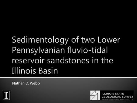 Nathan D. Webb.  Background  Pennsylvanian oil production  Stratigraphy & geologic setting  Study area  Methods  Geophysical log correlation & facies.