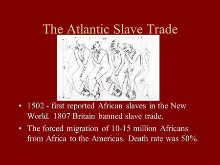 The Atlantic Slave Trade