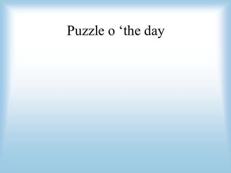 Puzzle o ‘the day. The Split-Brain Phenomenon