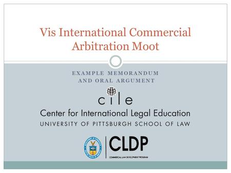 Vis International Commercial Arbitration Moot