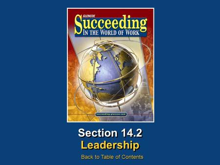 Section 14.2 Leadership Back to Table of Contents.