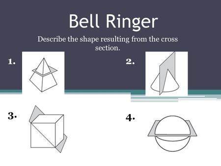 Describe the shape resulting from the cross section.