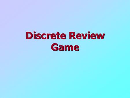 Discrete Review Game. About 25% of those called for jury duty will find an excuse (work, poor health, travel, etc.) to avoid jury duty. If 12 people are.