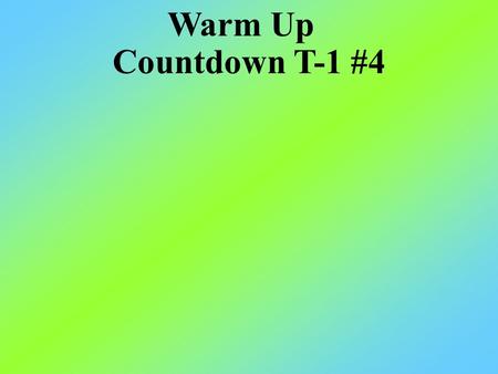 Countdown T-1 #4 Warm Up. Ten Minute Math LARGEST DECIMAL You will have 30 seconds to decide which decimal you think is the largest. Send your answer.