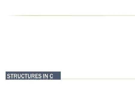  Structures are like arrays except that they allow many variables of different types grouped together under the same name. For example you can create.