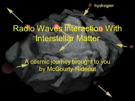 Radio Waves Interaction With Interstellar Matter