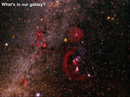 What's in our galaxy?.