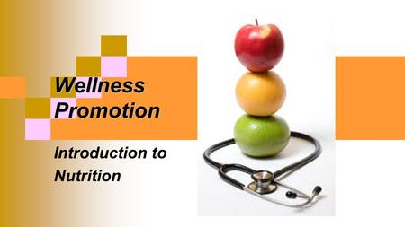 Wellness Promotion Introduction to Nutrition. 5 Leading causes of death associated with dietary habits 1. Coronary Heart Disease 2. Cancer 3. Stroke 4.