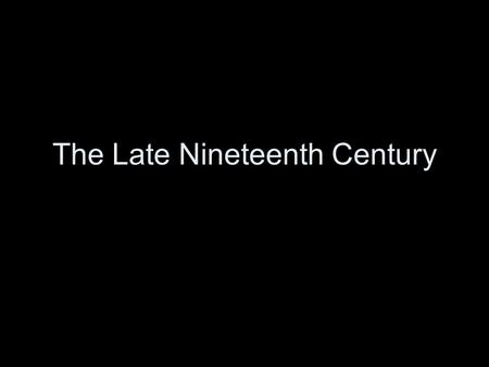 The Late Nineteenth Century. The Crystal Palace, 1851.