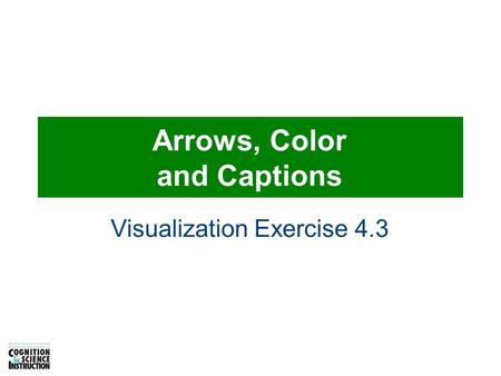 Arrows, Color and Captions Visualization Exercise 4.3.