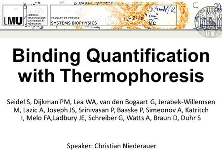 Binding Quantification with Thermophoresis