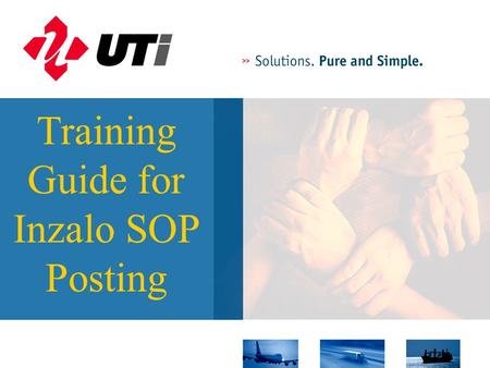 Training Guide for Inzalo SOP Posting. This guide has been prepared to demonstrate the use of the Inzalo Intranet based SOP Posting applications. The.