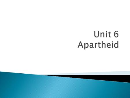  A system of legal racial segregation enforced by the National Party government in South Africa between 1948 and 1994, under which the rights of the.