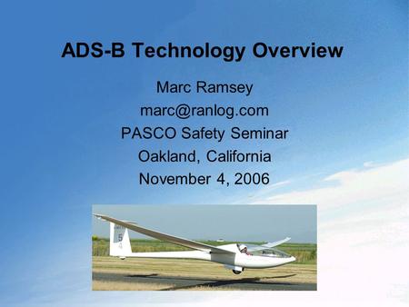 ADS-B Technology Overview