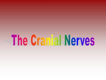 Copyright © 2005 Pearson Education, Inc., publishing as Benjamin Cummings Classification of cranial nerves Sensory cranial nerves: contain only afferent.