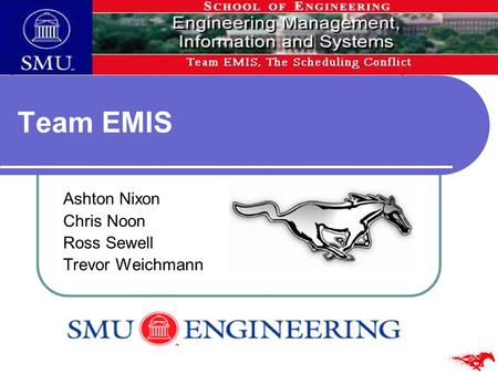 Team EMIS Ashton Nixon Chris Noon Ross Sewell Trevor Weichmann.