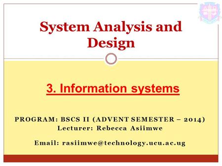 System Analysis and Design