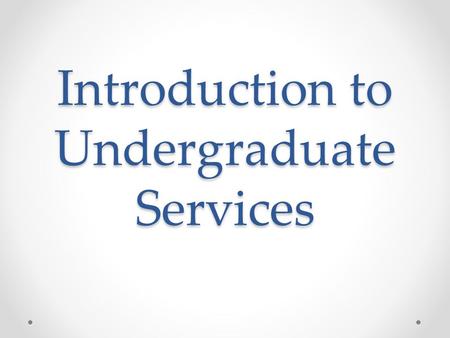 Introduction to Undergraduate Services. Your Arrival Pack Welcome Week Timetable; Teaching Timetables – lectures and Academic Advisor seminars; Seminars.