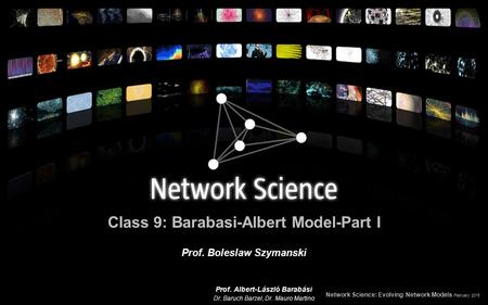 Class 9: Barabasi-Albert Model-Part I