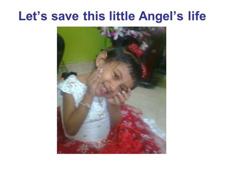 Let’s save this little Angel’s life. Financial support request letter from Nimshi’s Ragama Teaching hospital…..