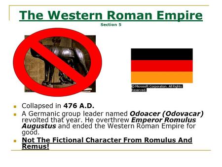 The Western Roman Empire Section 5