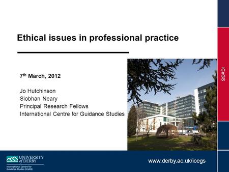 Ethical issues in professional practice