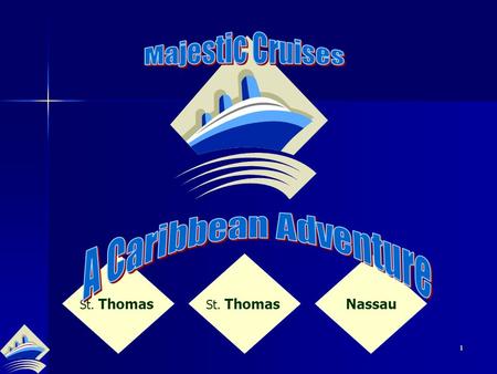 1 St. Thomas Nassau 2 Are You Ready? 3 St. Thomas, U.S. Virgin Islands 60 miles east of Puerto Rico 60 miles east of Puerto Rico 32 square miles 32.