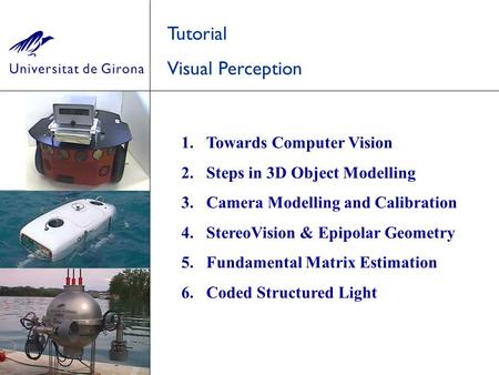 Tutorial Visual Perception Towards Computer Vision