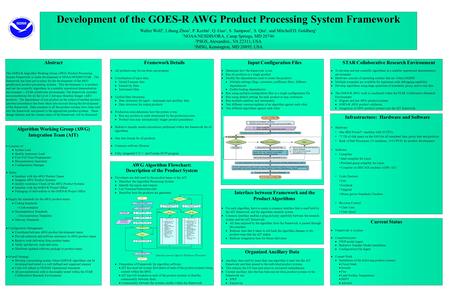 Framework Details  All products may be run from one program  Coordination of input data:  Model Forecast data  Emissivity Data  Instrument Data 