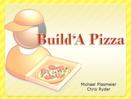 Michael Plasmeier Chris Ryder. Gourmet Pizza Like Peace A Pizza  There are none in Havertown  They are not focused on delivery  Exotic topings But.