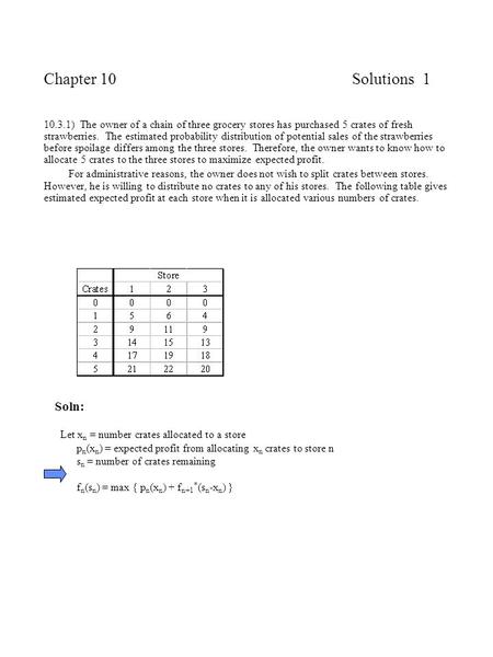 Chapter 10 Solutions 1 Soln: