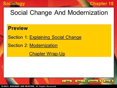 Social Change And Modernization