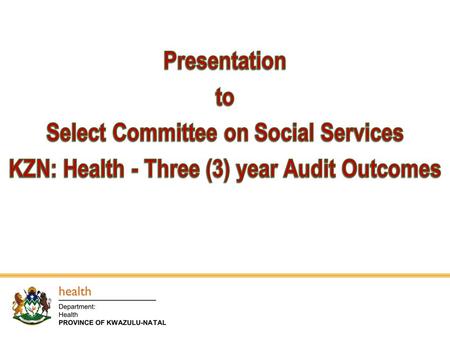 Executive Summary 1.2011/12 – 2013/14: Basis of Qualifications 2.Background 3.Progress and Interventions on Audit Report: 3.1 Asset Management 3.2 Irregular.