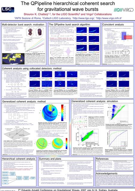 A fully coherent analysis can be performed when data is available from three or more non-aligned detectors Generalization of collocated Hanford detector.