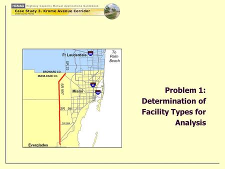 Problem 1: Determination of Facility Types for Analysis.