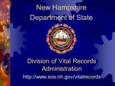 Division of Vital Records Administration  New Hampshire Department of State.