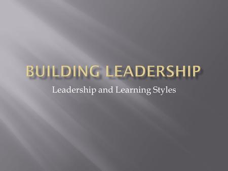 Leadership and Learning Styles.  Strong sense of bottom line.  Figures out the #’s.  No nonsense- “My way or the highway”.  They hear their voice.