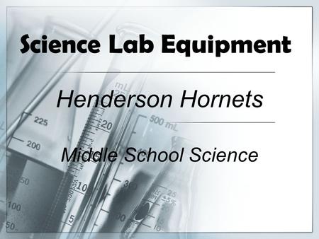 Science Lab Equipment Henderson Hornets Middle School Science.