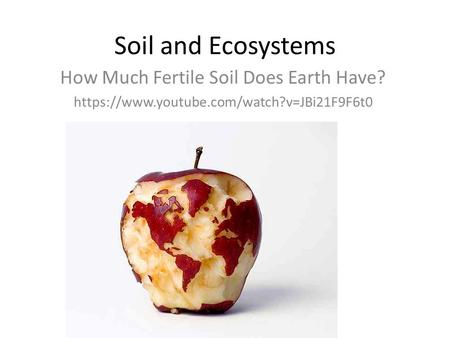 How Much Fertile Soil Does Earth Have?